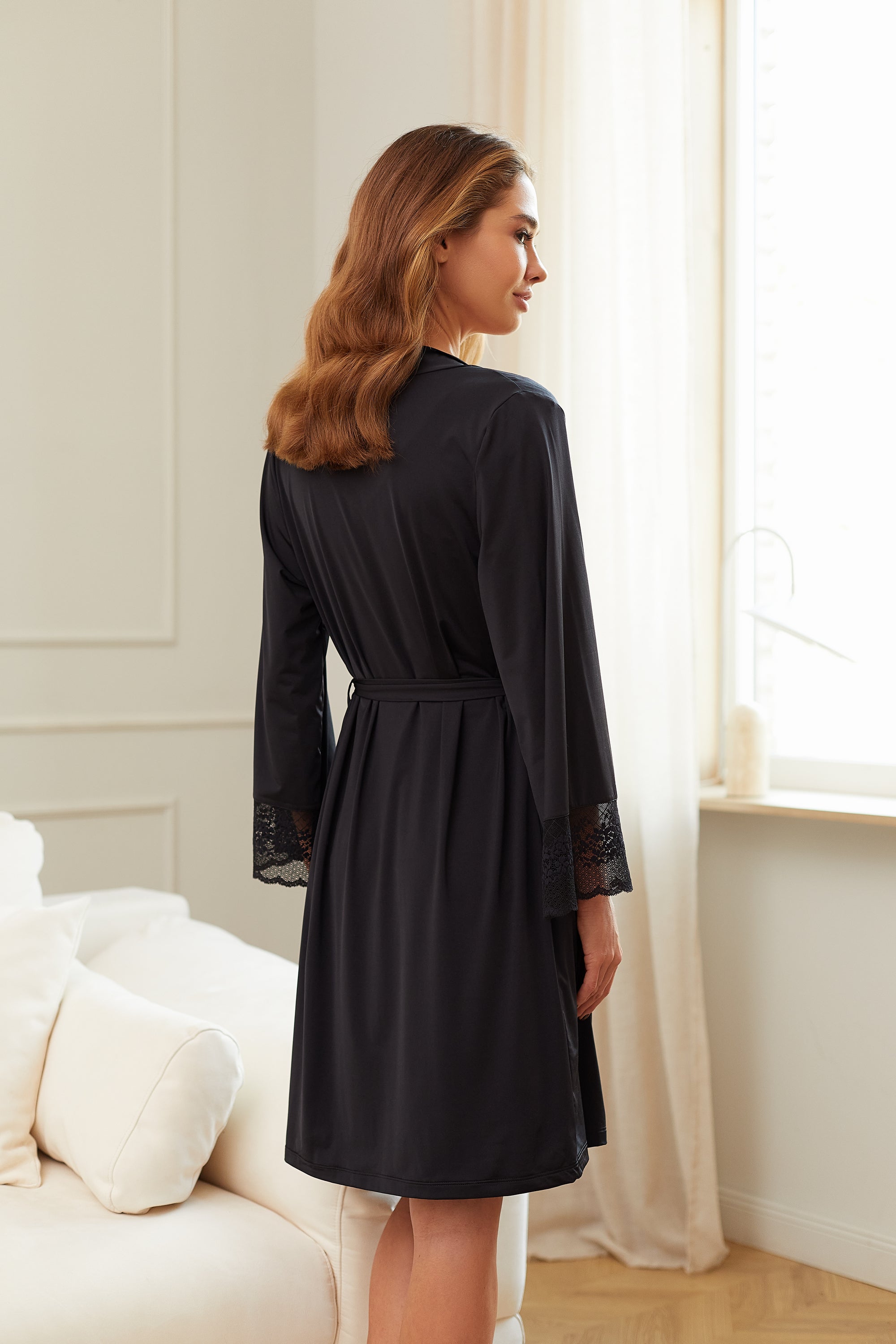 Пеньюар із мікрофібри Florenza FL-5008 black