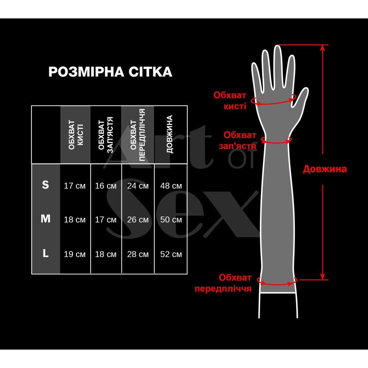 Вінілові мітенки Lerona black Art of Sex