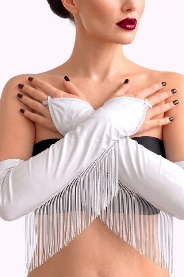 Вінілові мітенки Lerona white Art of Sex