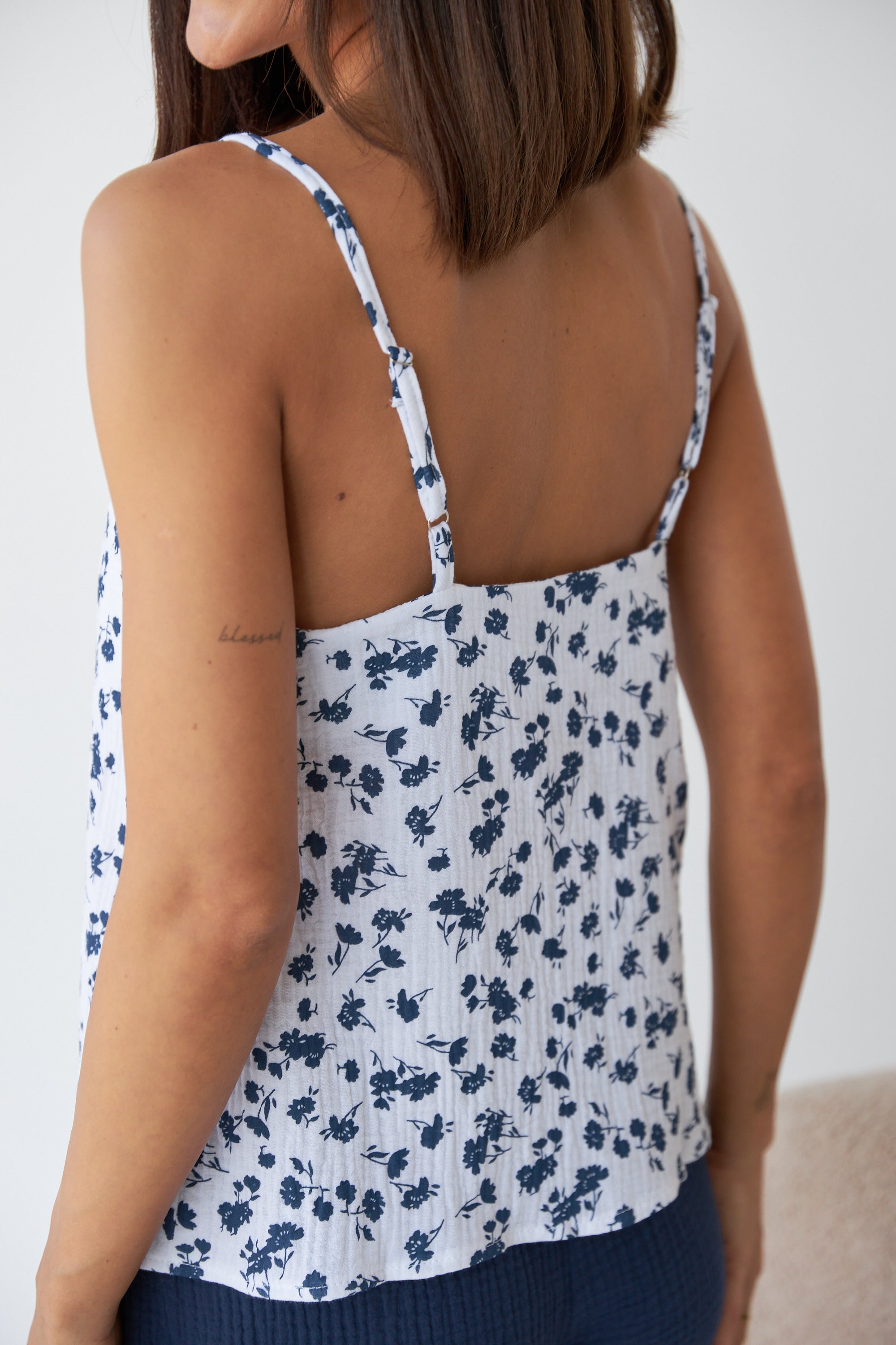 Пижама из муслина 0327/329 dark blue