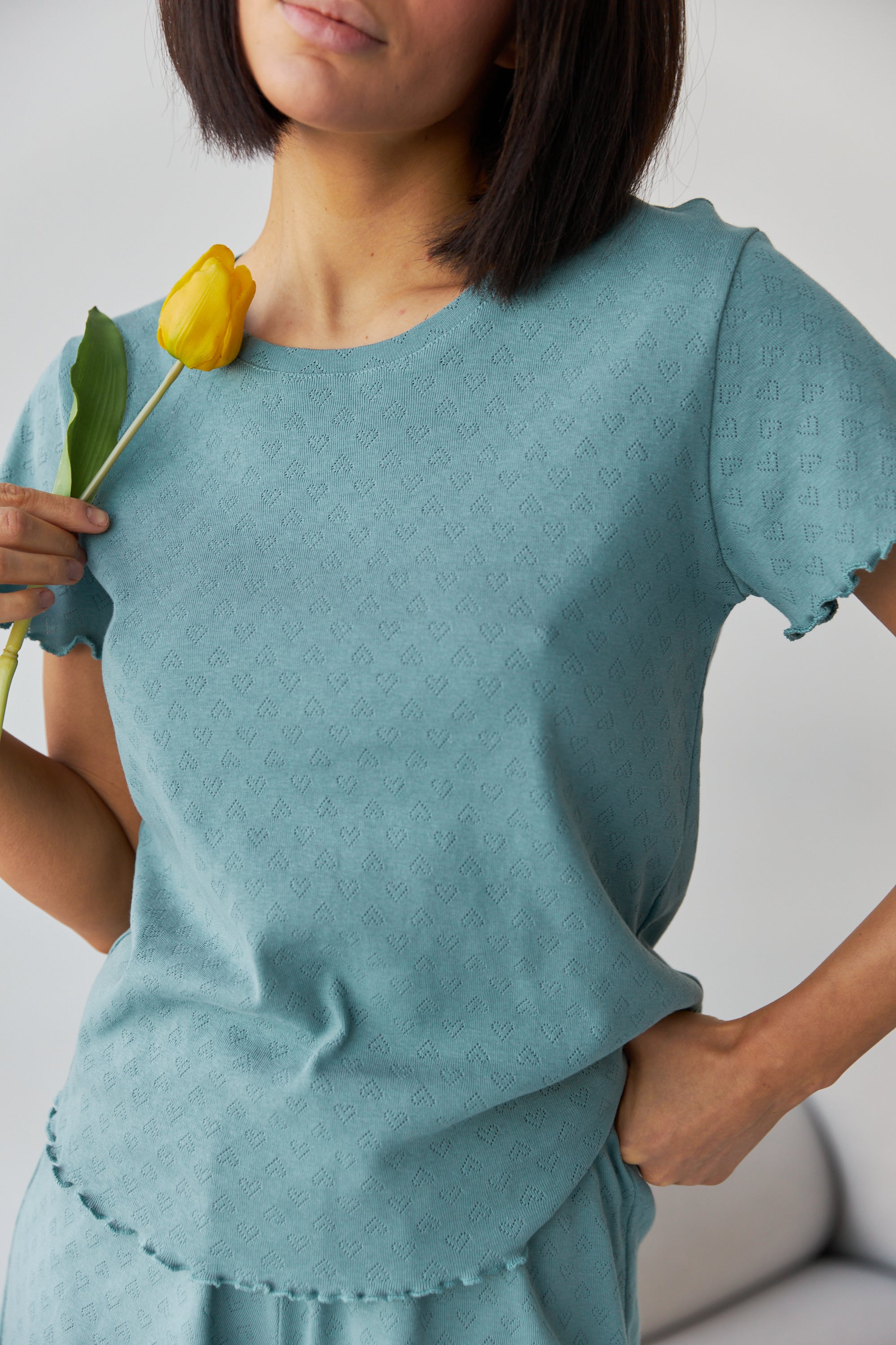 Трикотажная пижама 0355/356 dark azure