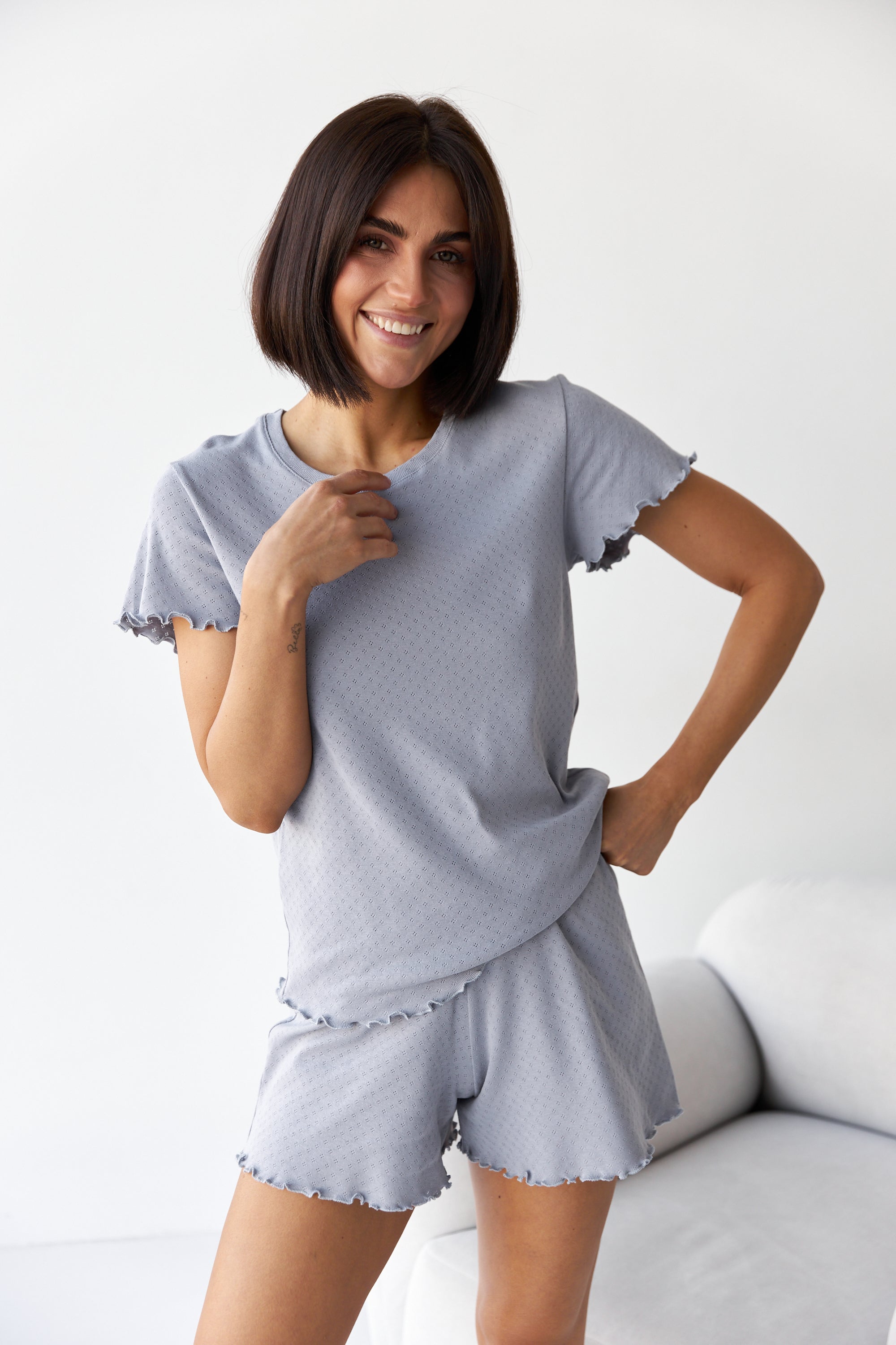 Трикотажная пижама 0355/356 gray