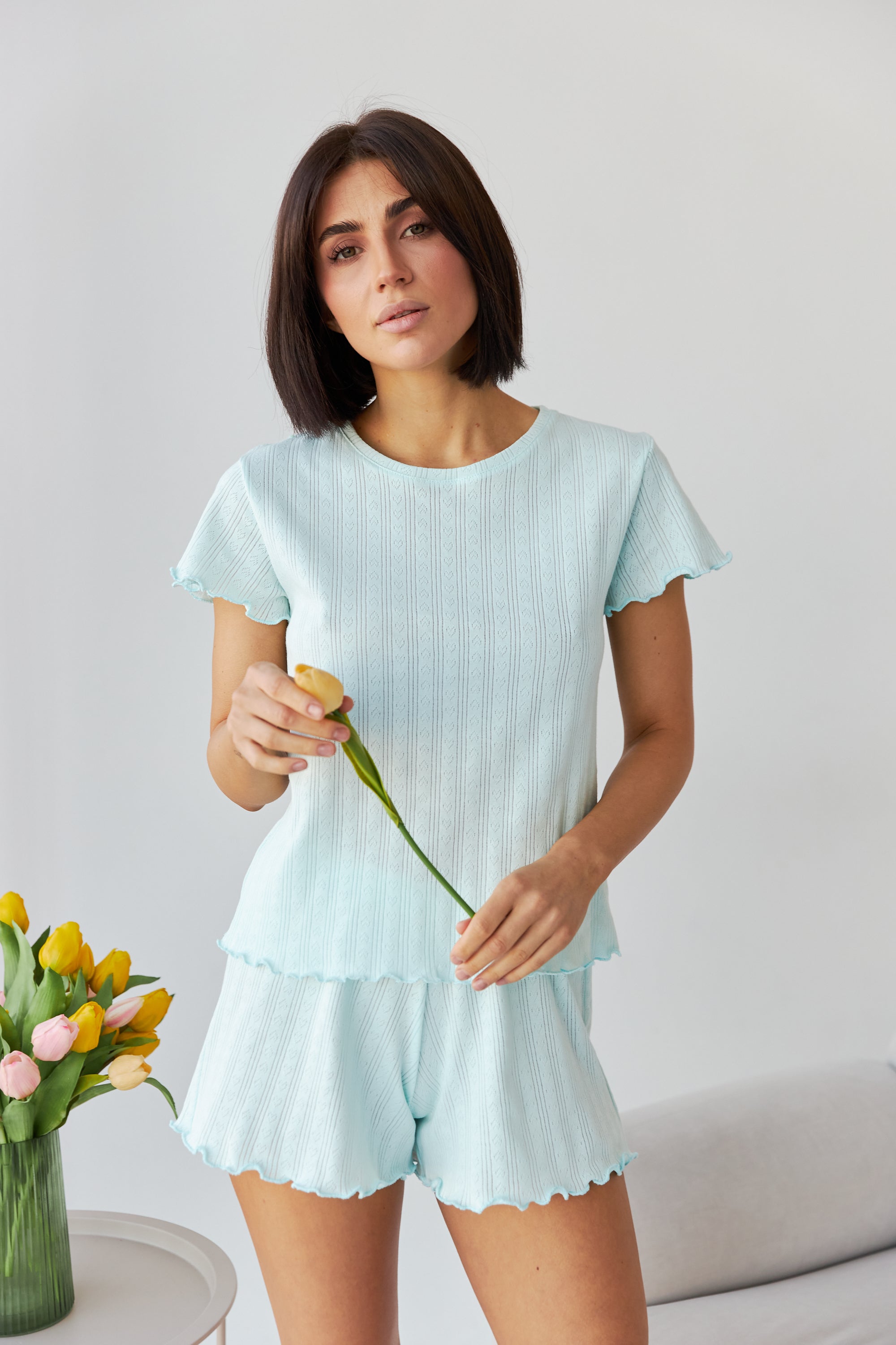 Трикотажная пижама 0355/356 mint