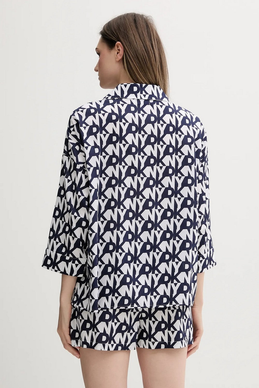 Хлопковая пижама YI80048 401 navy prt