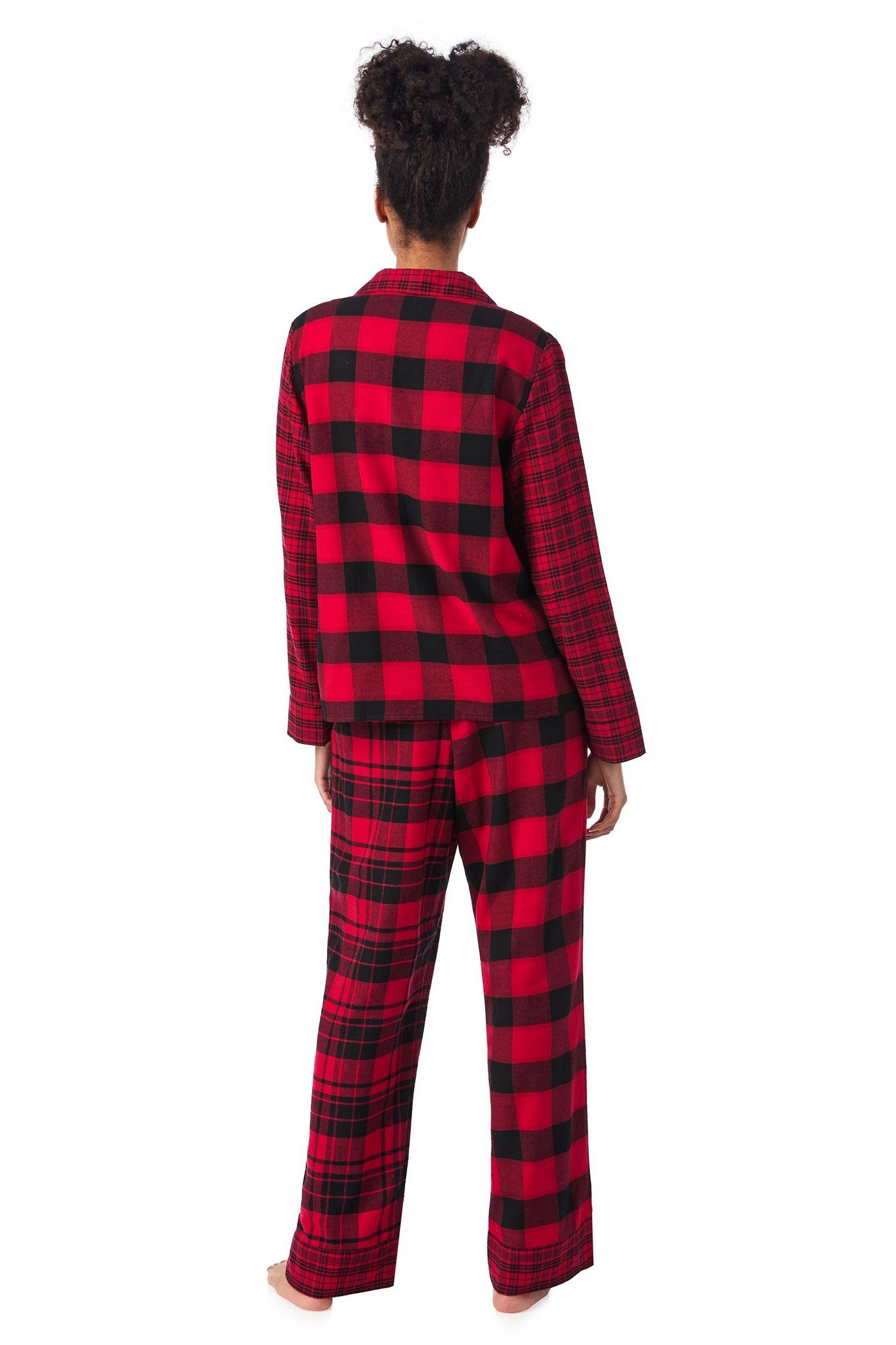 Фланелевая пижама с брюками YI90021 621 red