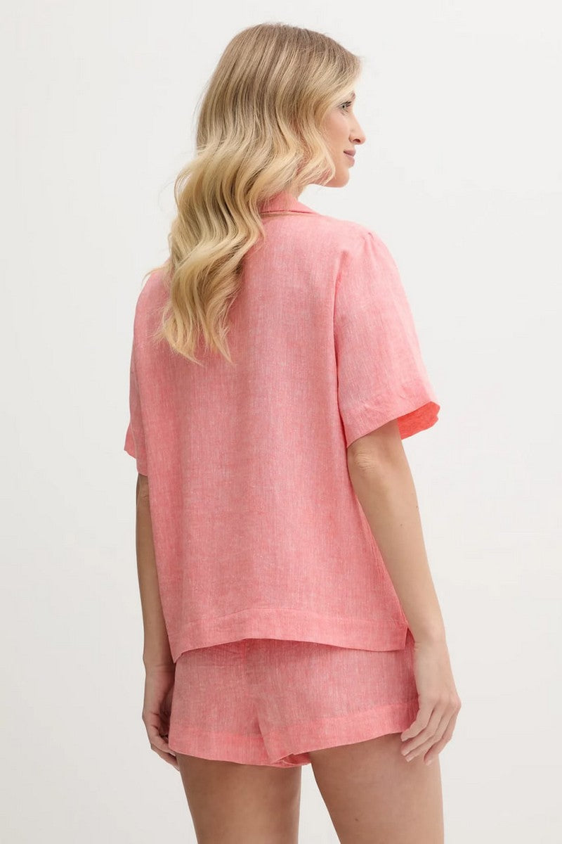 Льняная пижама YI90054 810 coral