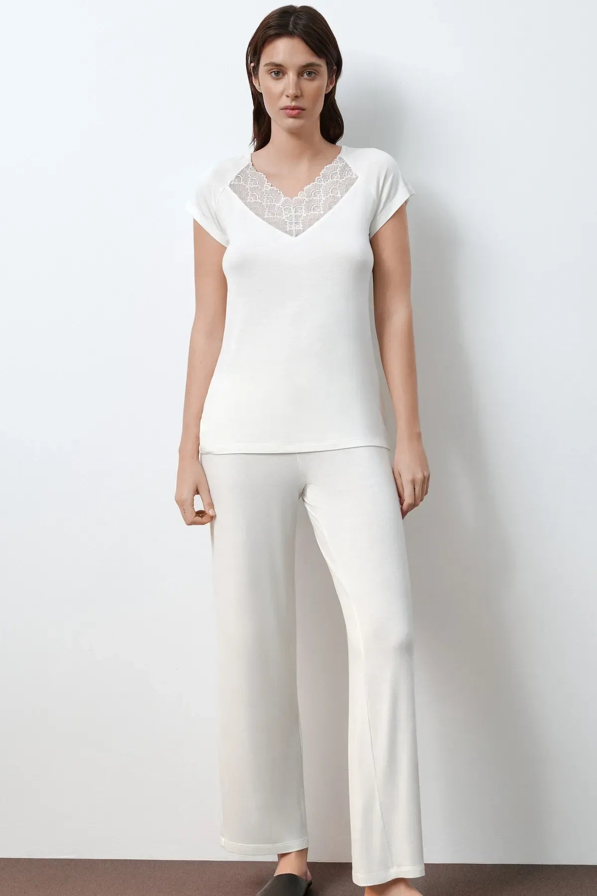 Пижама из бамбука 02101 ivory