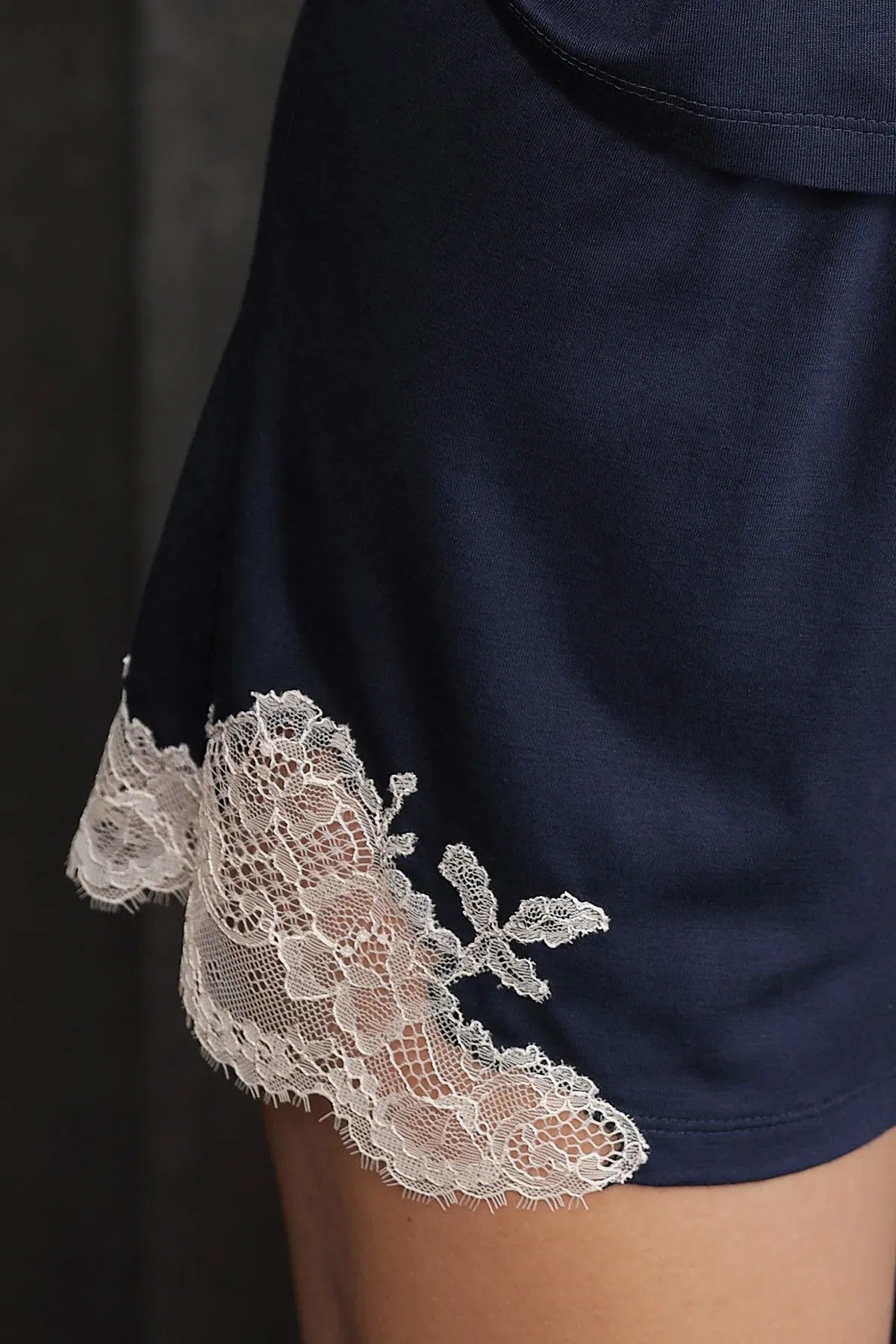 Пижама из бамбука 03163O blue