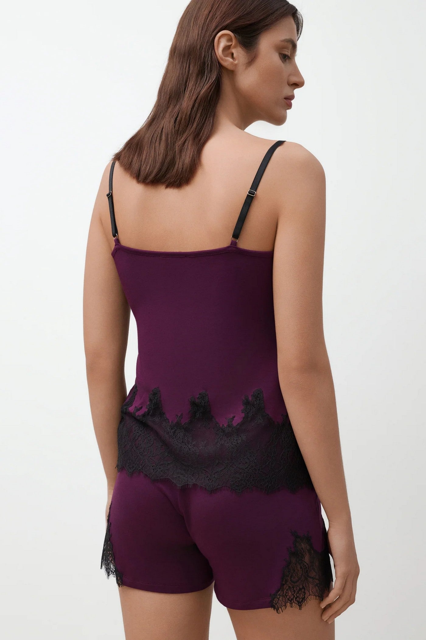 Пижама из бамбука 03337 aubergine