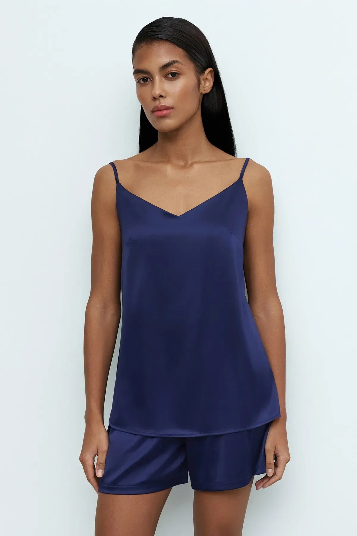 Піжама з шовксатину S03400 blue