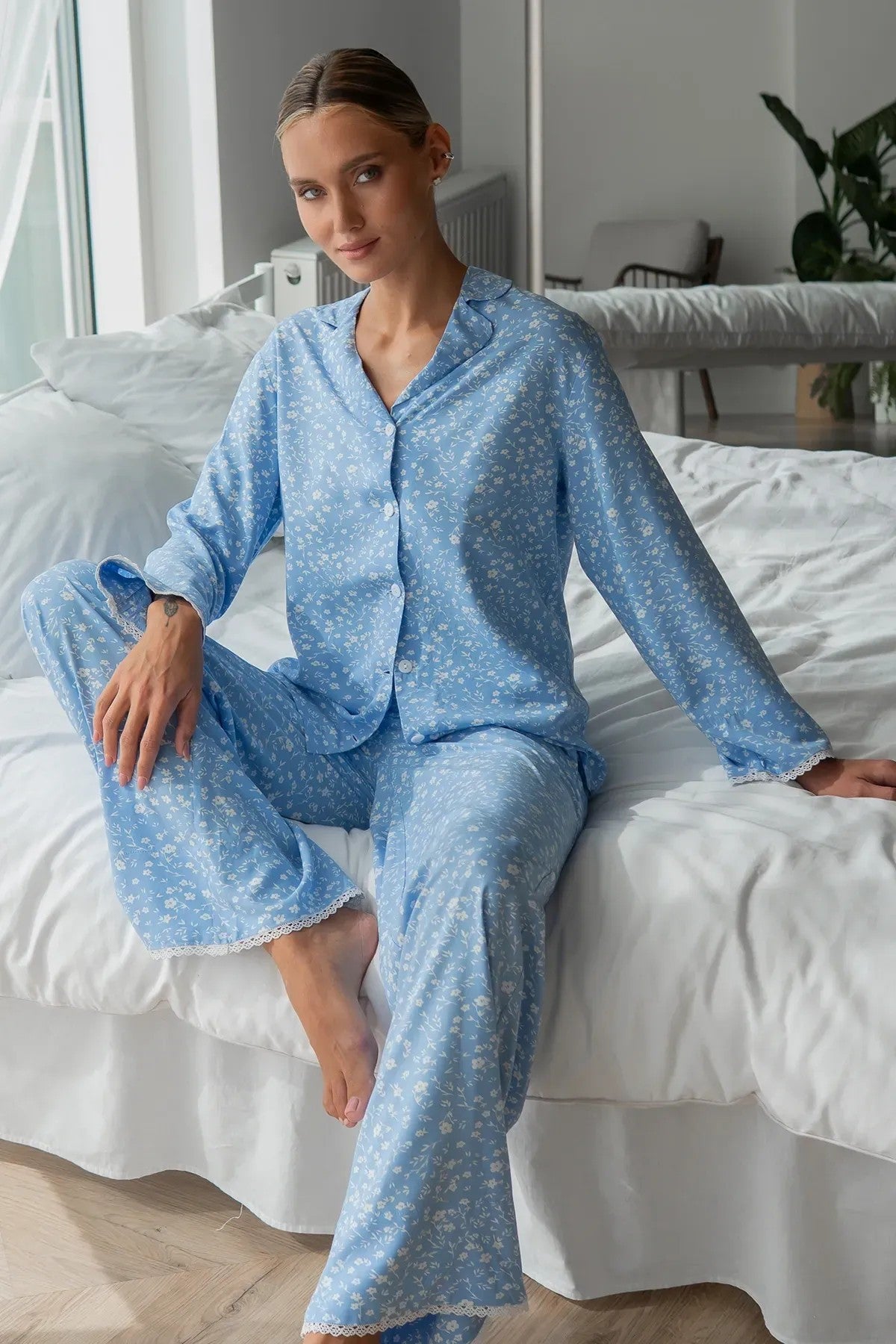 Пижама из штапеля на пуговицах Felicity VS0075-04-69