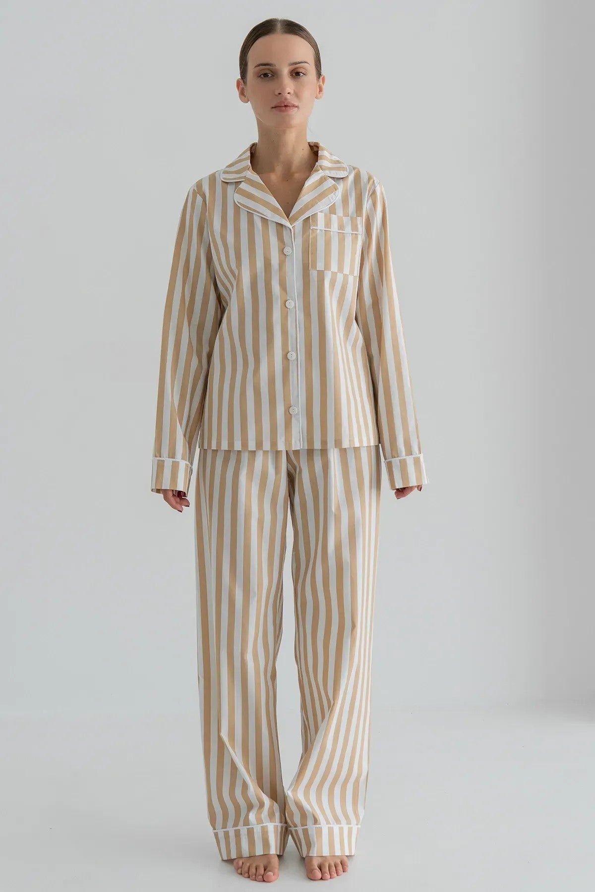Хлопковая пижама с брюками Lines HL0010-69-69