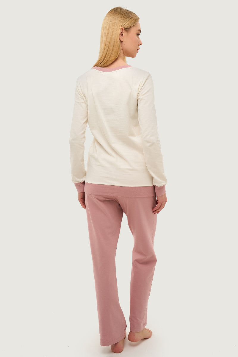 Трикотажная пижама Amour 24016-4 rose