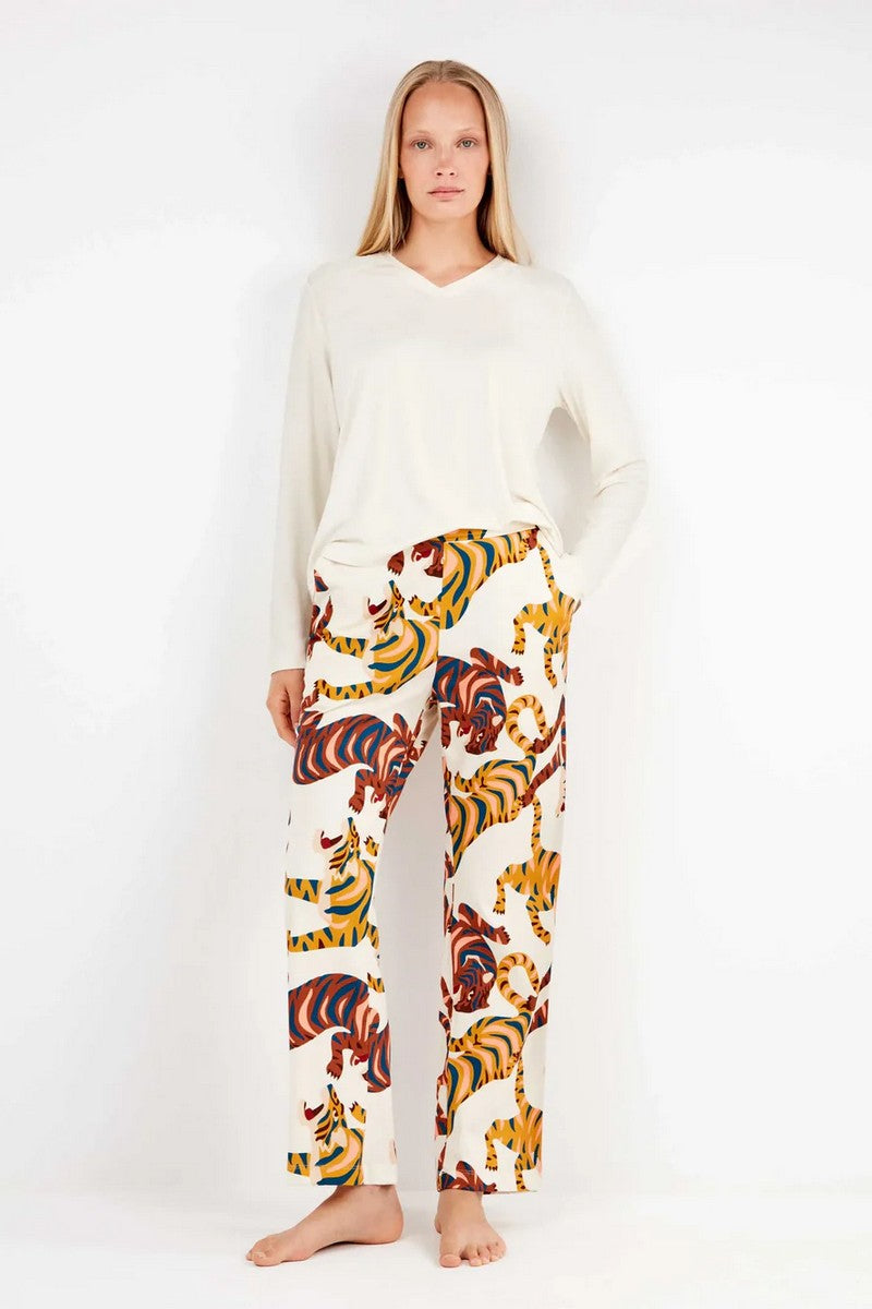 Пижама из вискозы 2/20306 milk