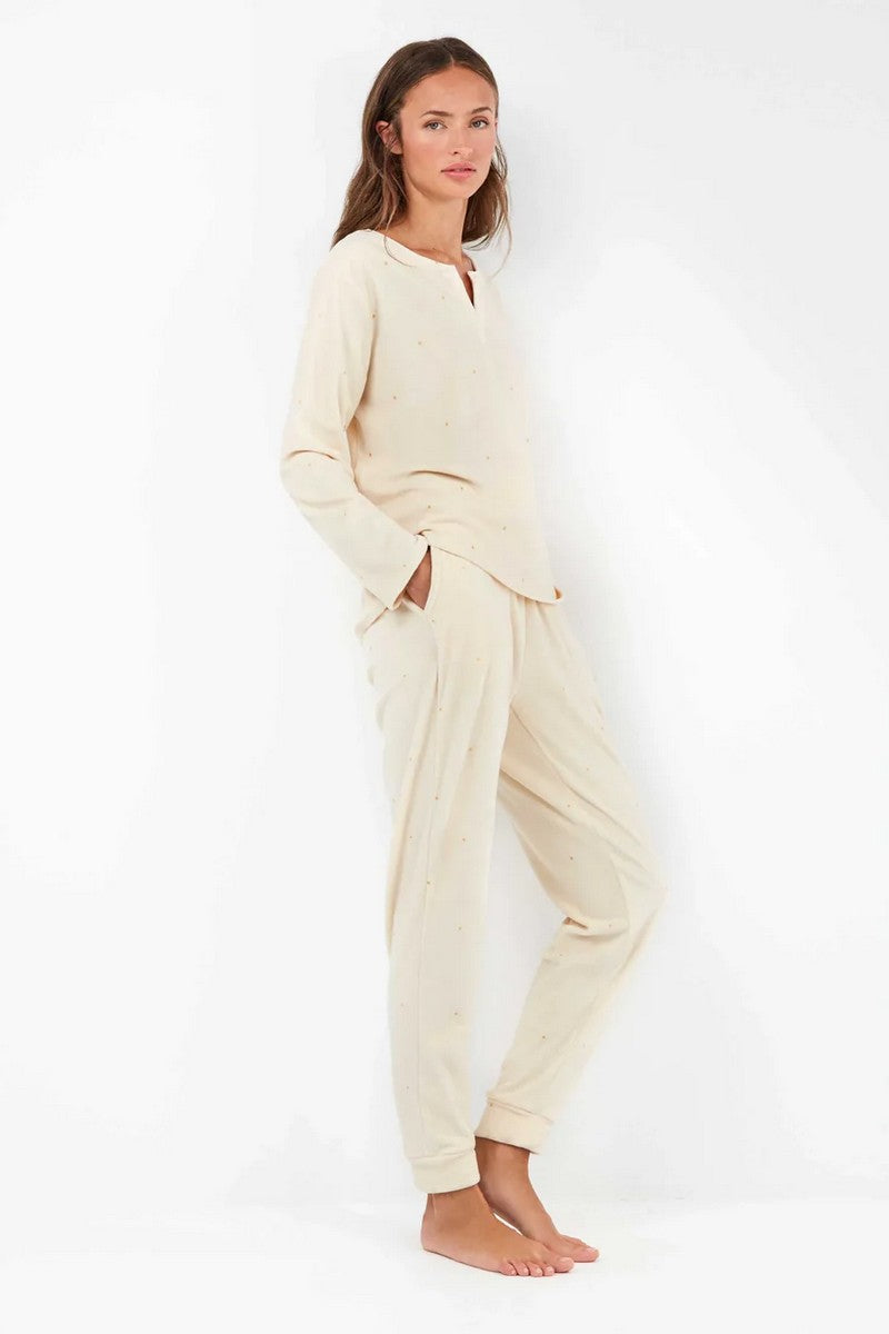 Флисовая пижама 2/20316 milk