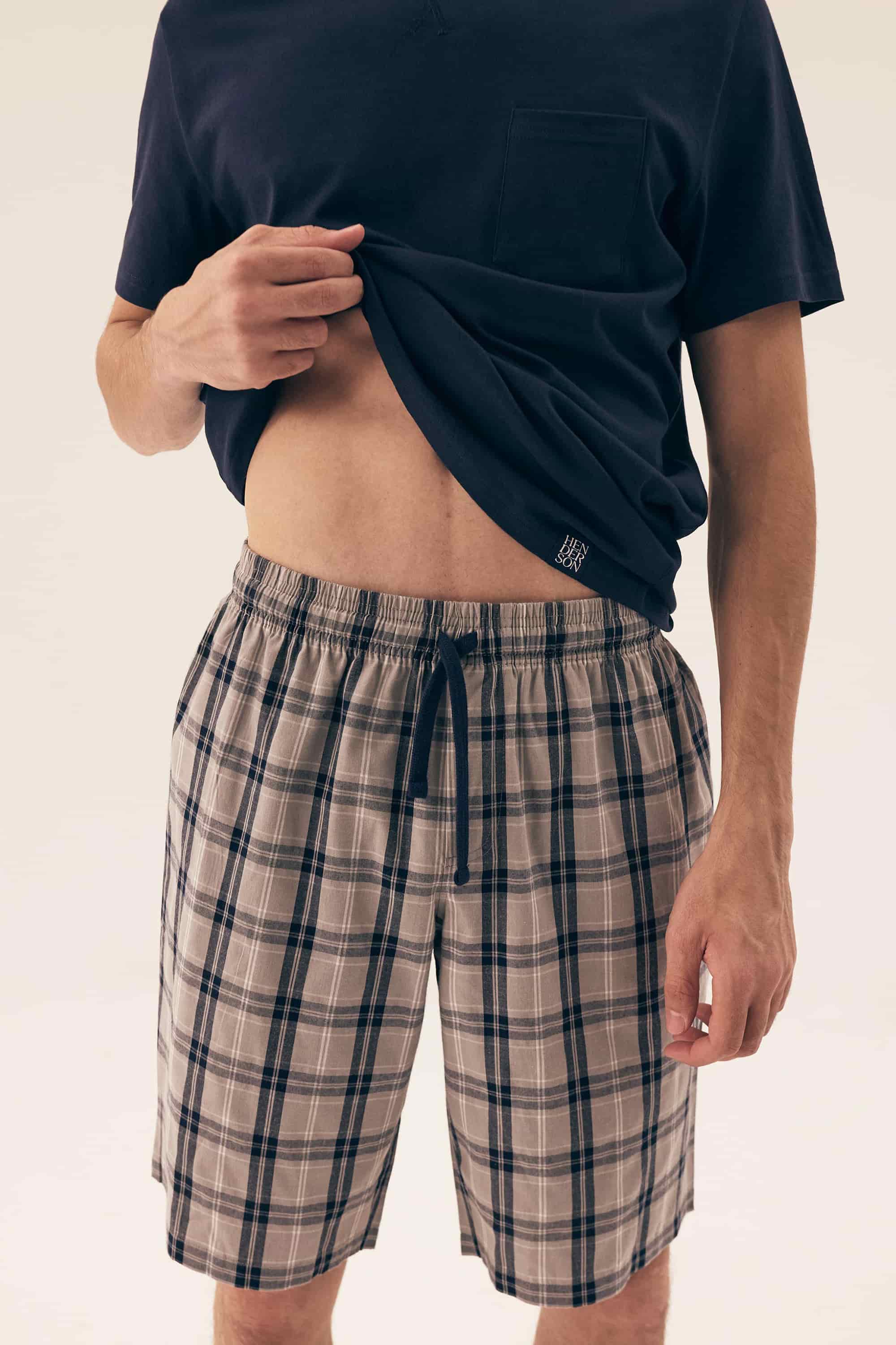 Хлопковая мужская пижама 42617 blue