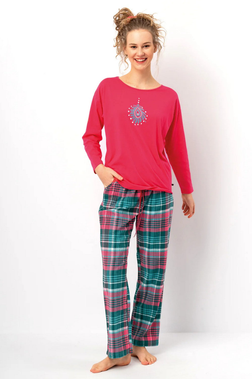 Пижама с фланелевыми брюками LNS 420