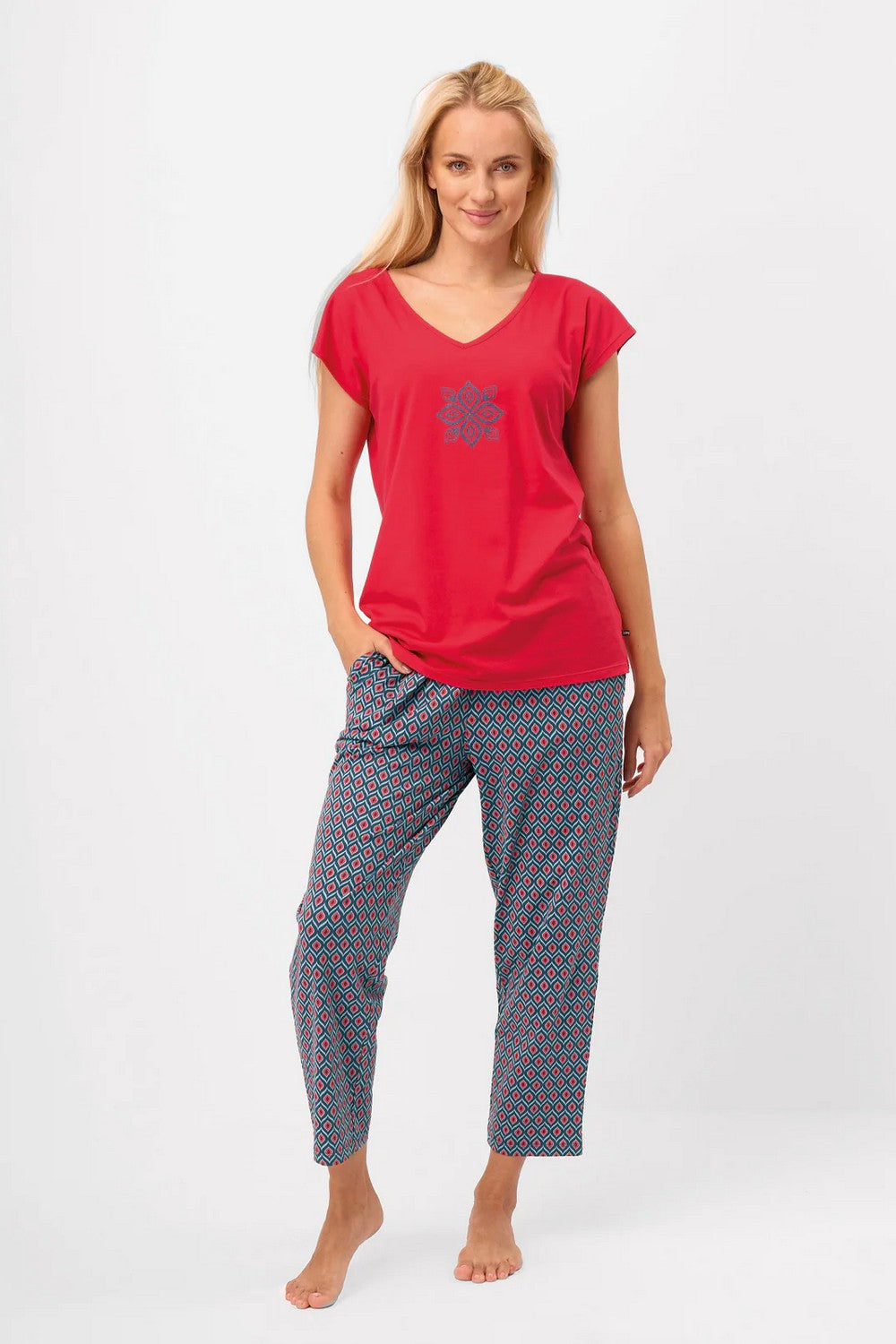 Хлопковая пижама LNS 811 pink