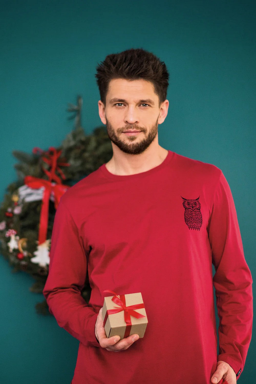 Пижама с фланелевыми брюками МNS 471 red