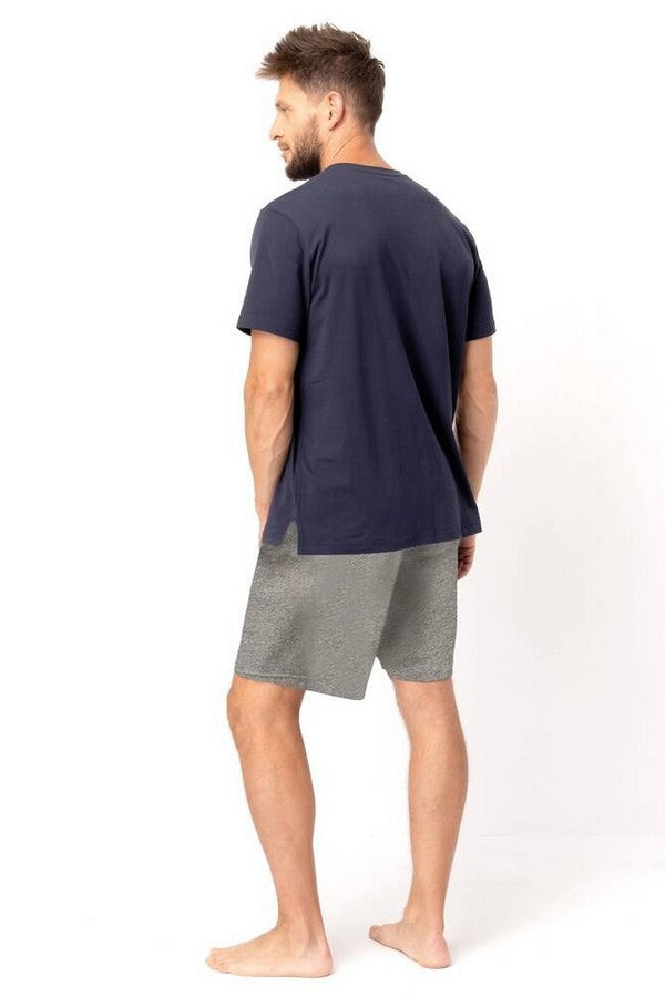 Мужская хлопковая пижама МNS 606 A25 blue