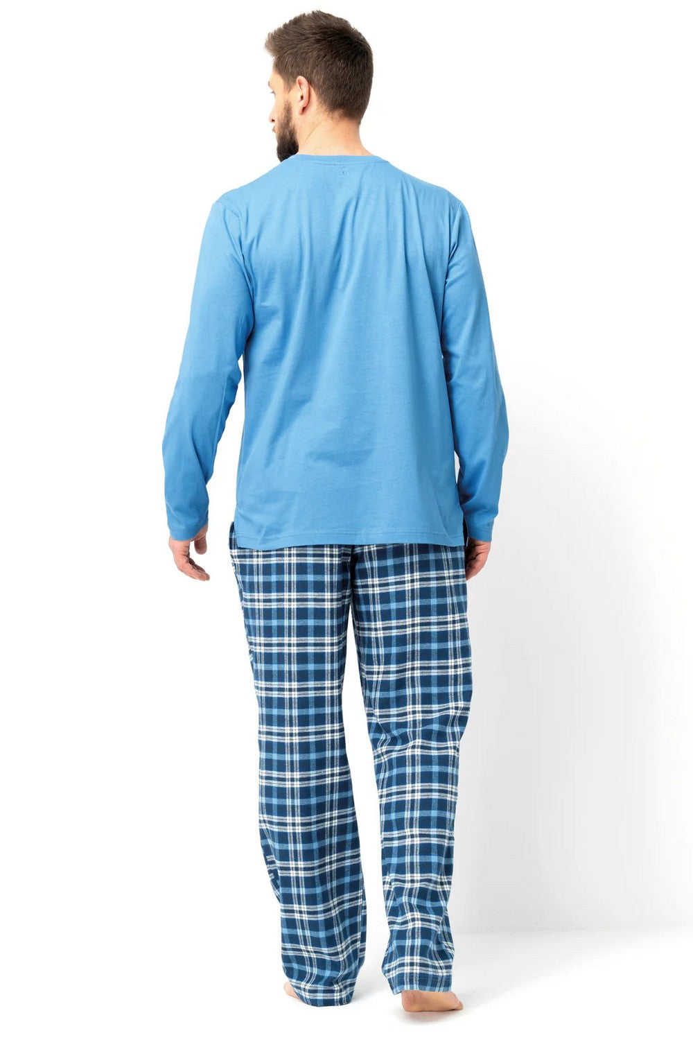 Мужская пижама с фланелевыми брюками MNS 626 B25