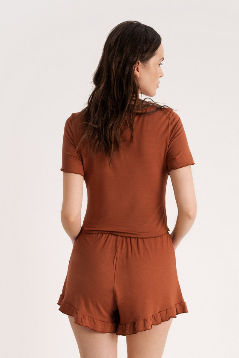 Пижама из вискозы LP-043 Ronda caramel