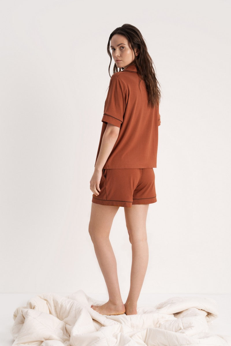 Пижама из вискозы LP-045 Esti caramel