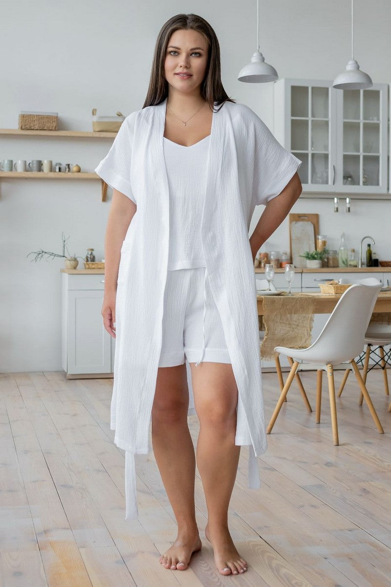 Комплект для дома из муслина Кб1808п white