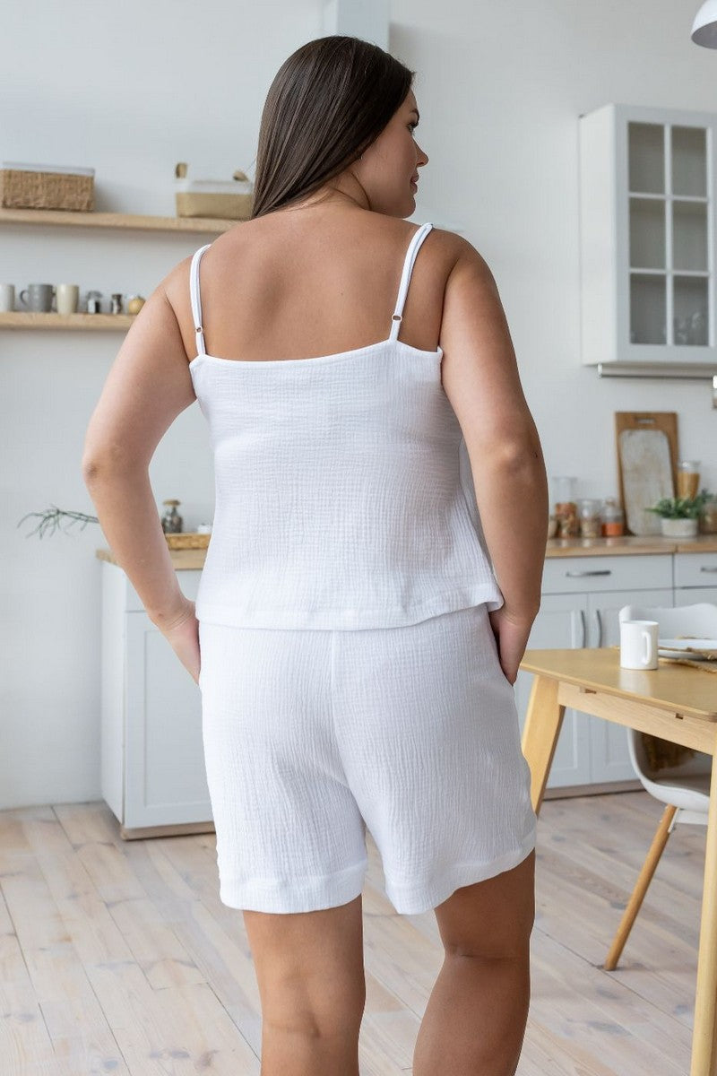 Комплект для дома из муслина Кб1808п white