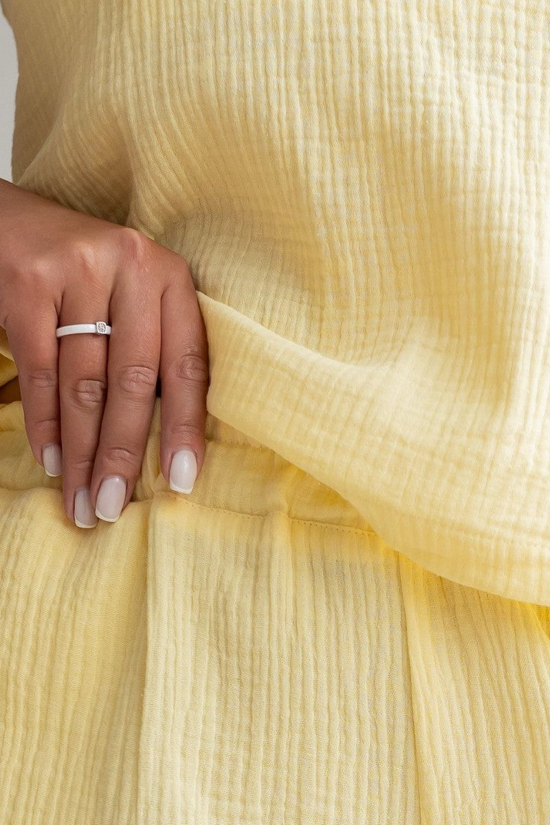 Пижама из муслина Пж1808 yellow