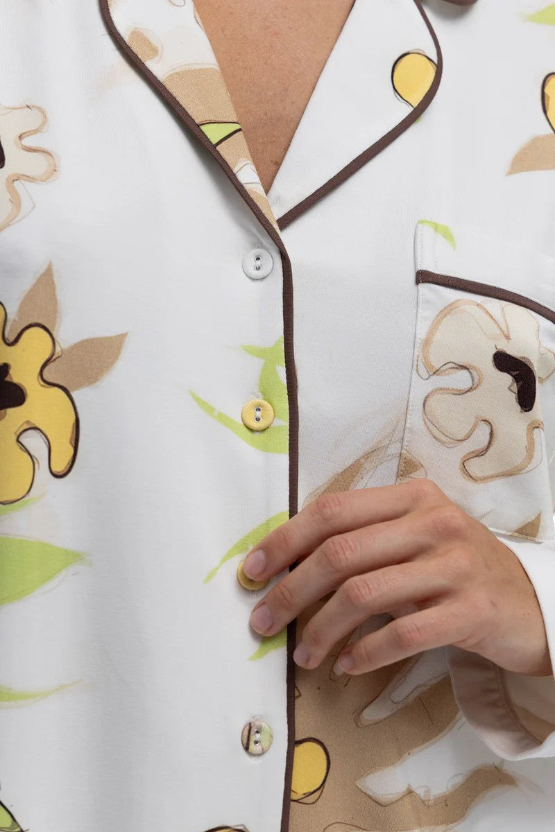 Пижама из бамбука 251207-08 Classy Morning white flower