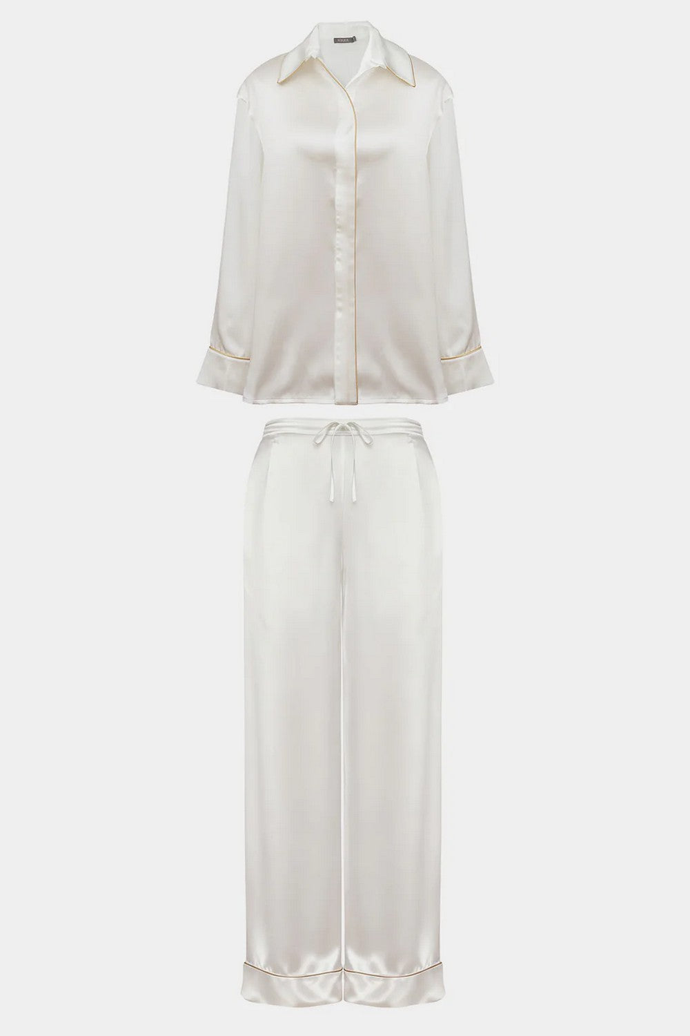 Шелковая пижама 252207-30 The Lady ivory/caramel