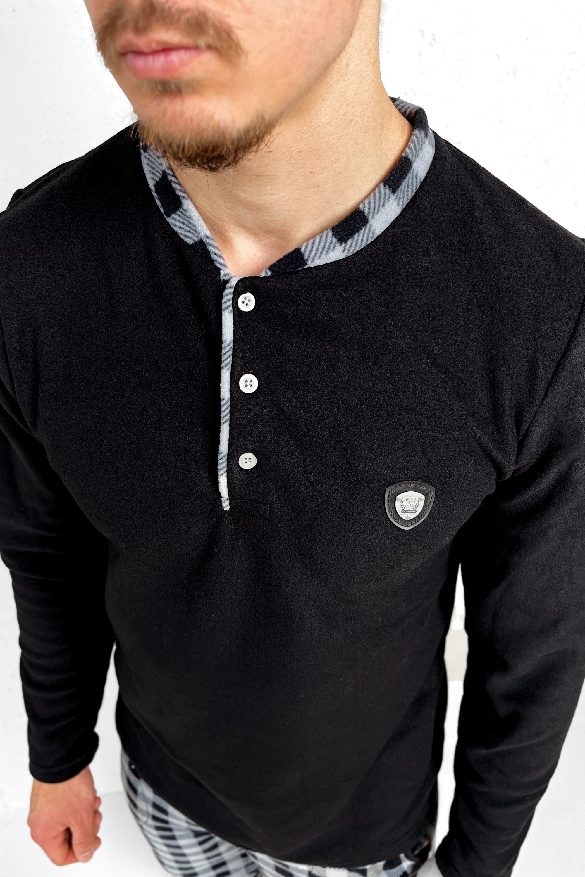 Флисовая мужская пижама 6100-16