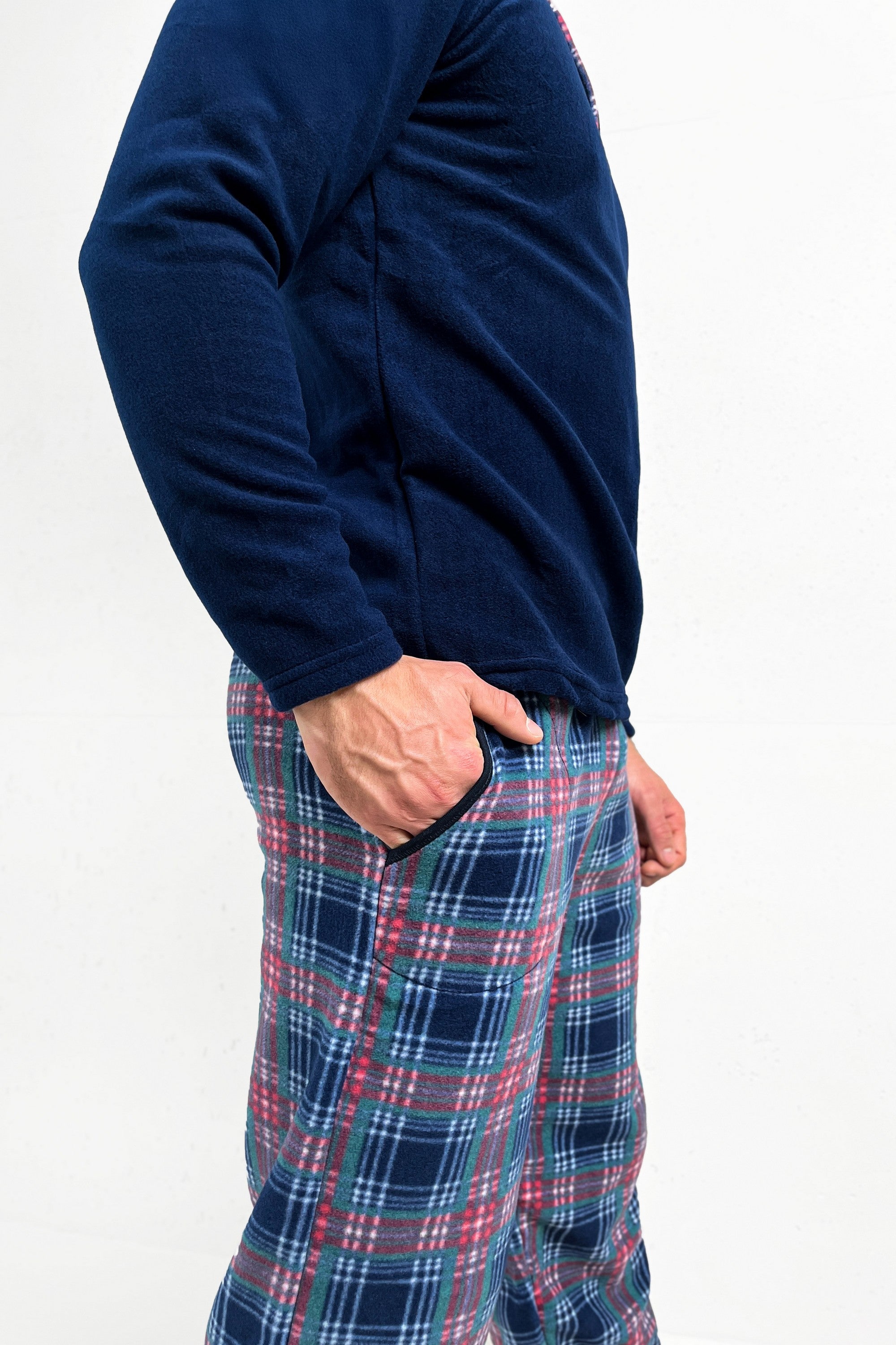 Флисовая мужская пижама 6100-6