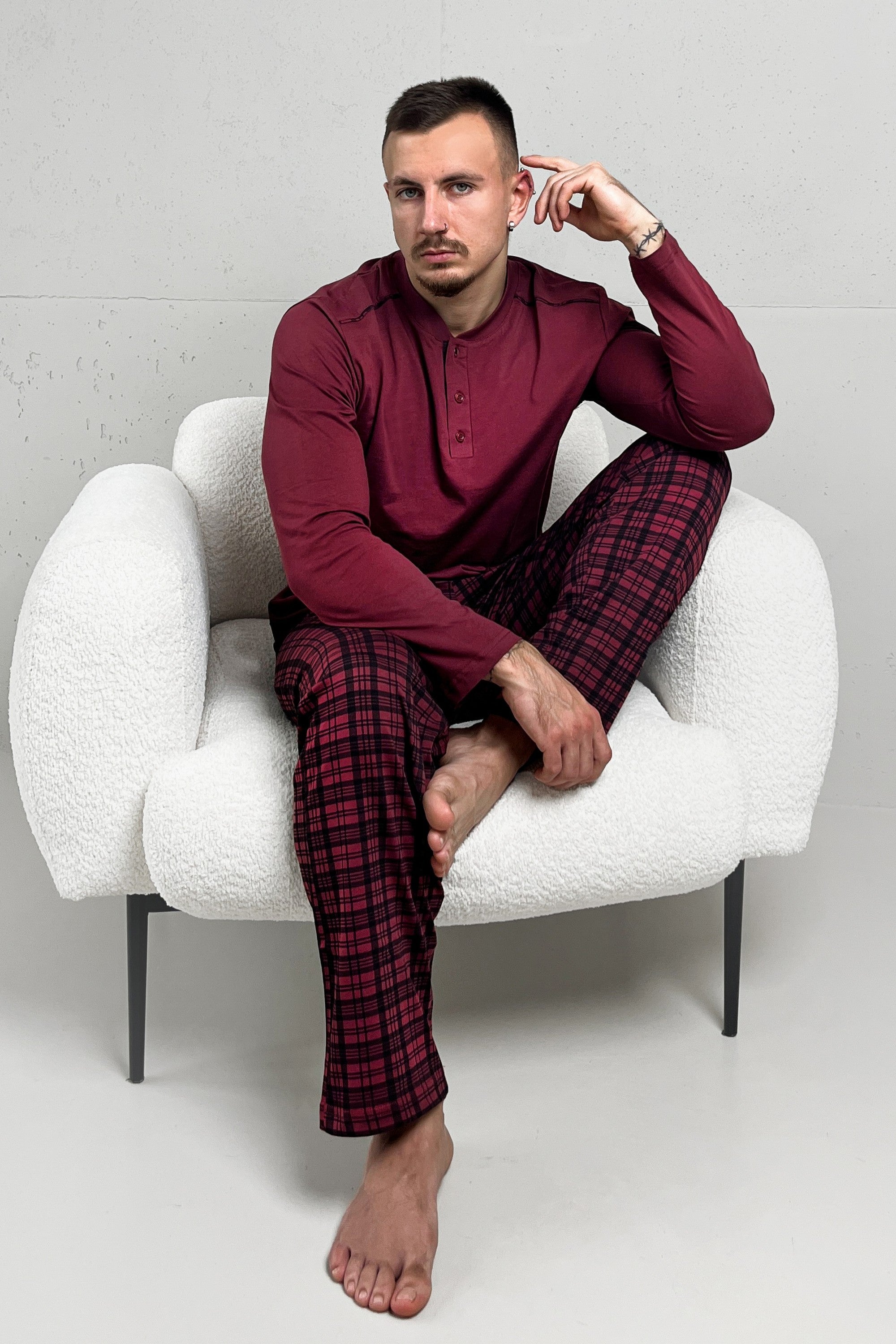 Хлопковая мужская пижама 6810-11