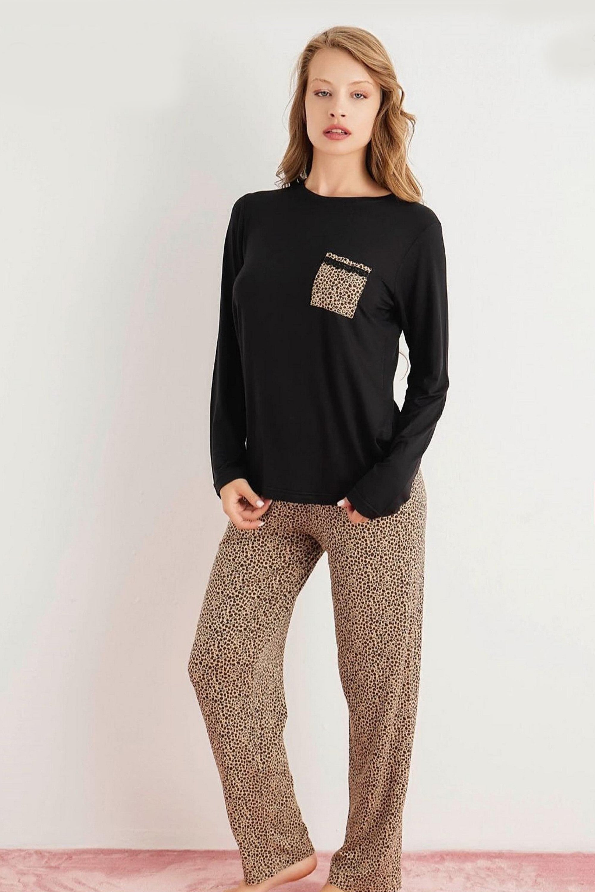 Пижама из вискозы 9580-9