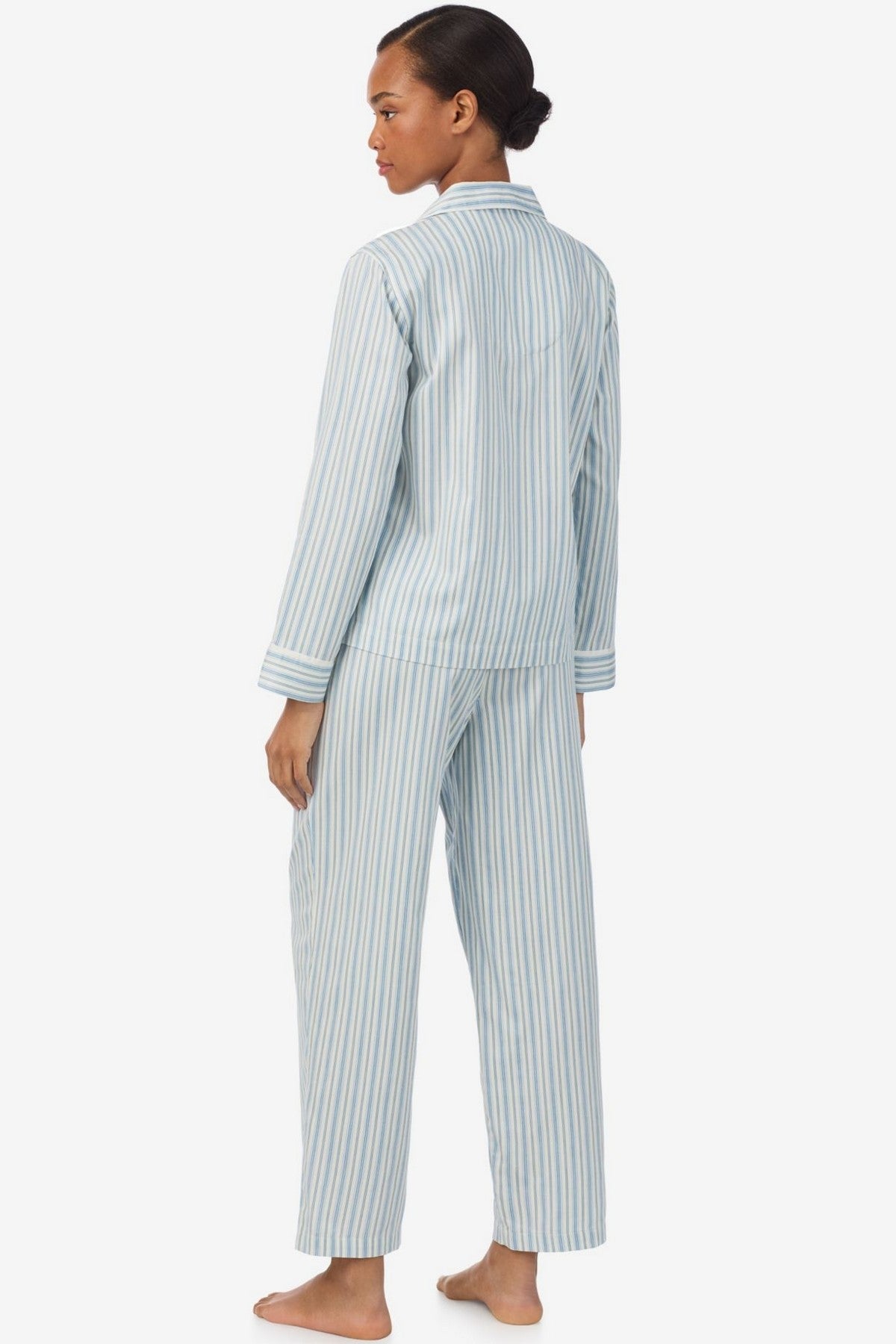 Хлопковая пижама в полоску 195086486 blue