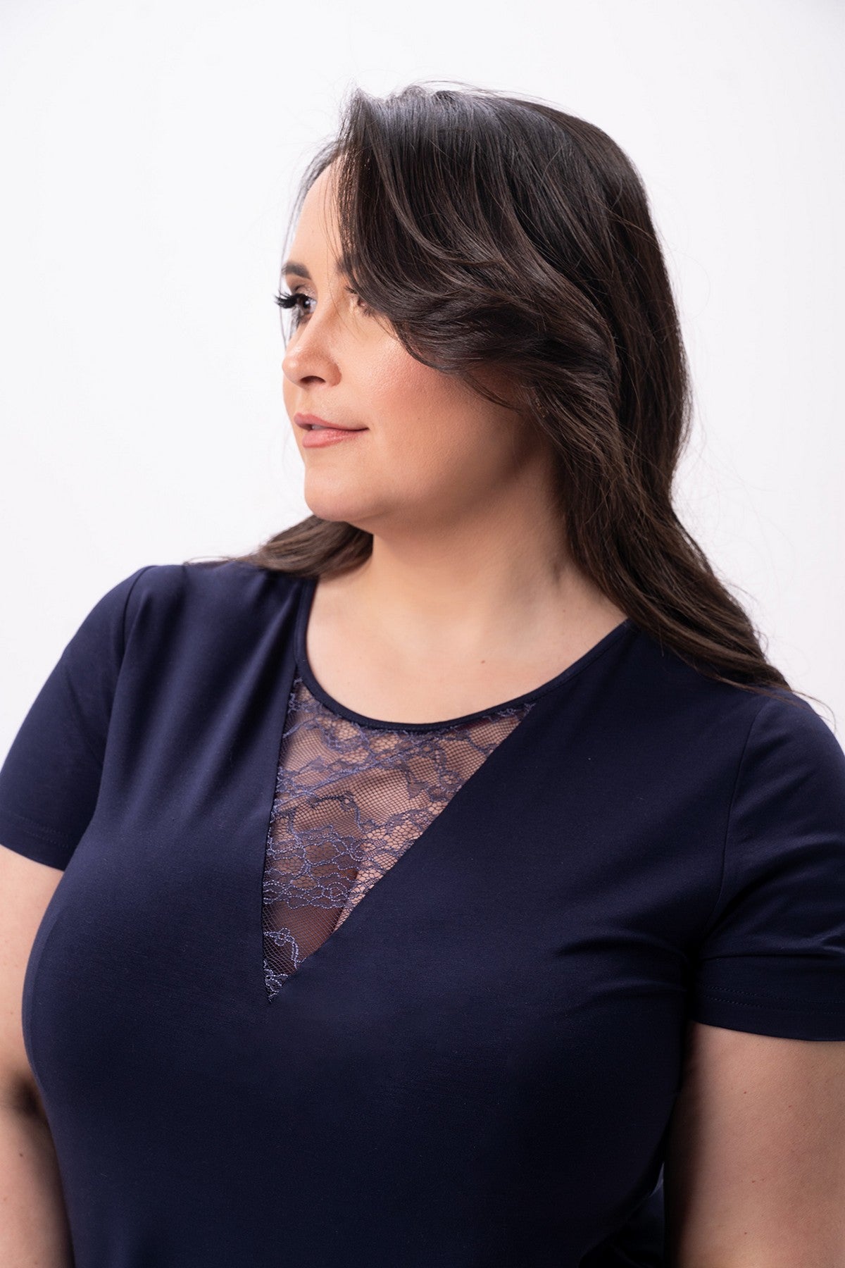 Пижама из вискозы 2622 navy blue