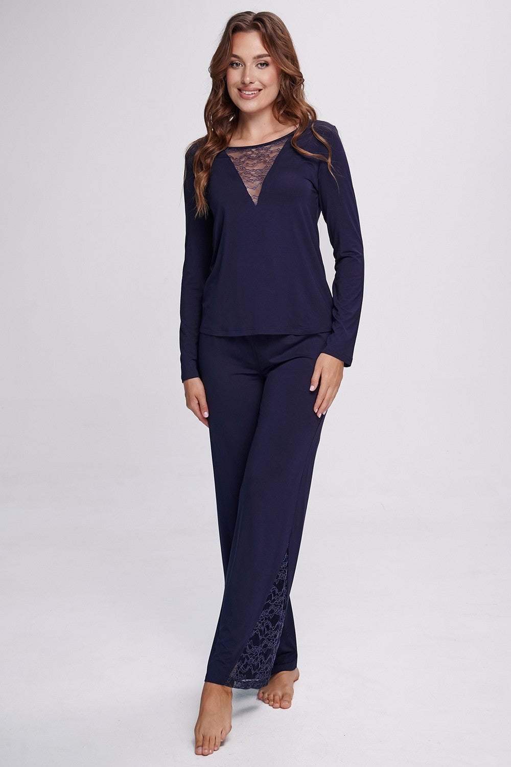 Пижама из вискозы 2712 navy blue