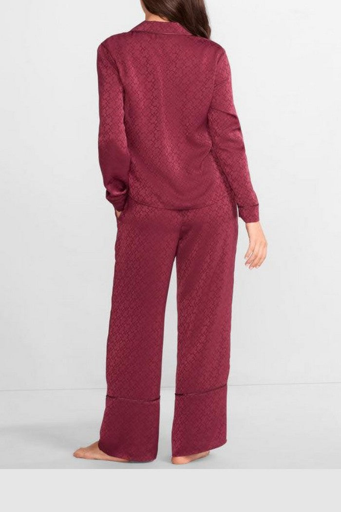 Сатиновая пижама 345756783 bordo