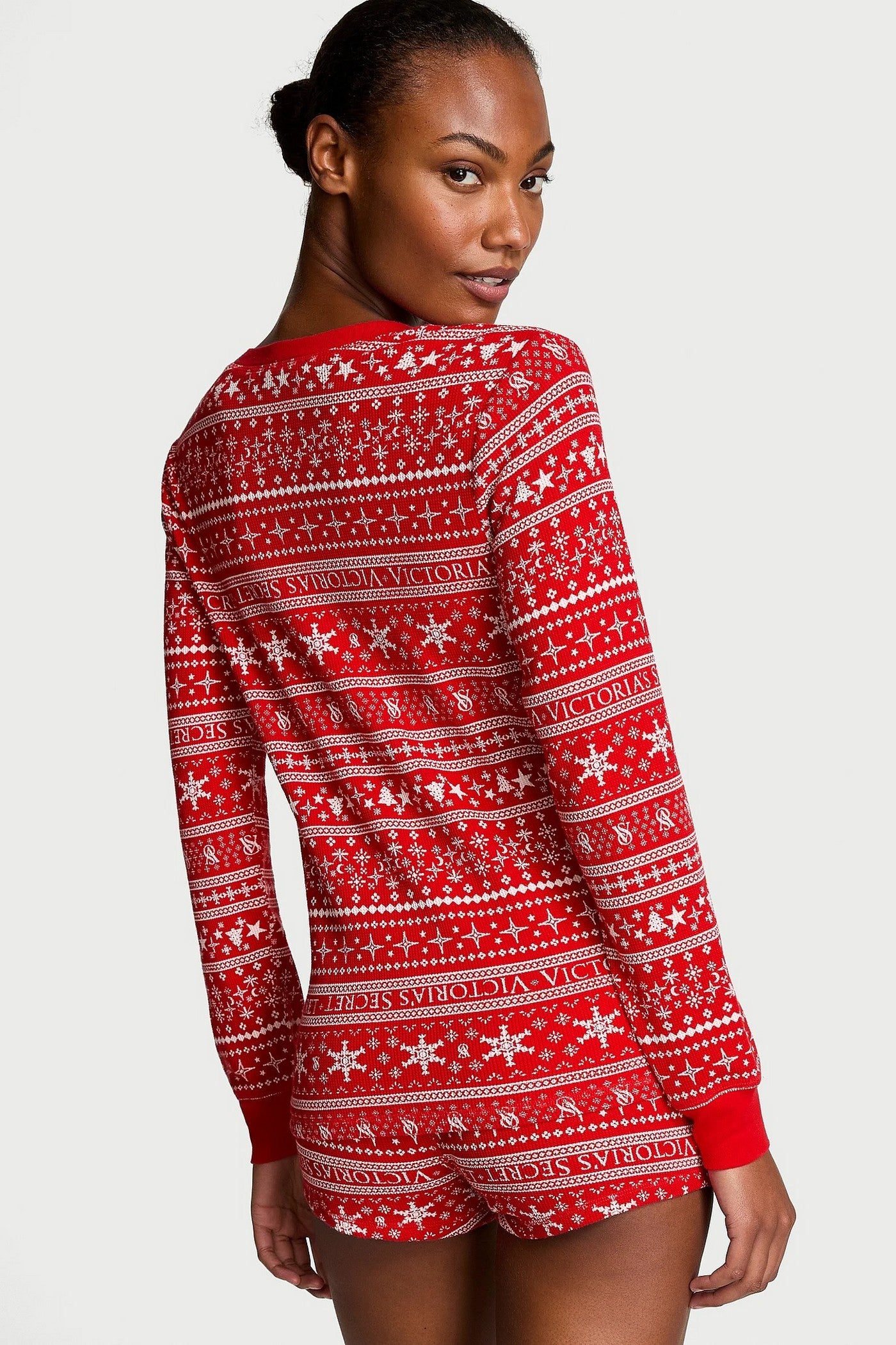 Пижама с принтом 11988707 red