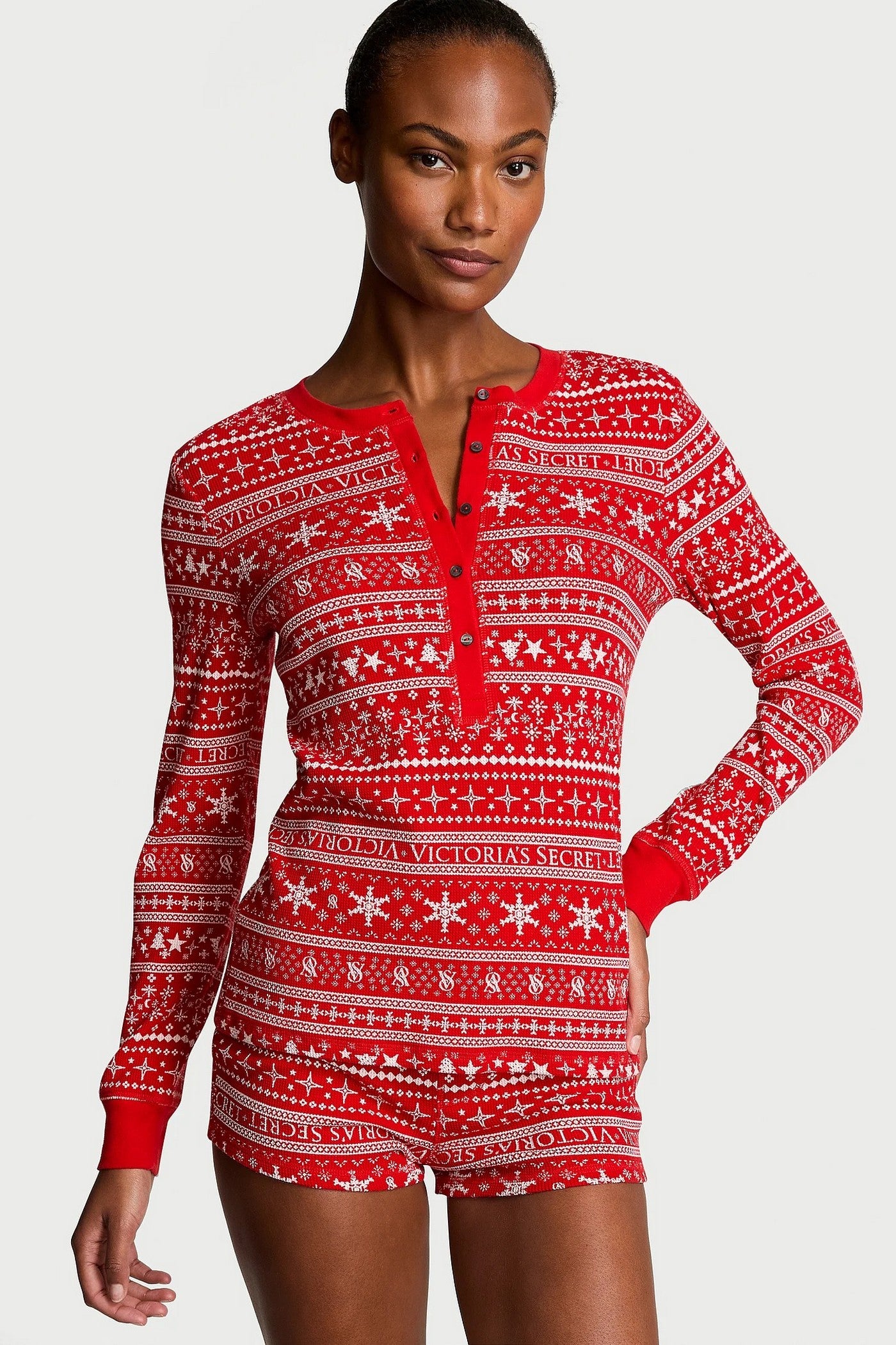 Пижама с принтом 11988707 red