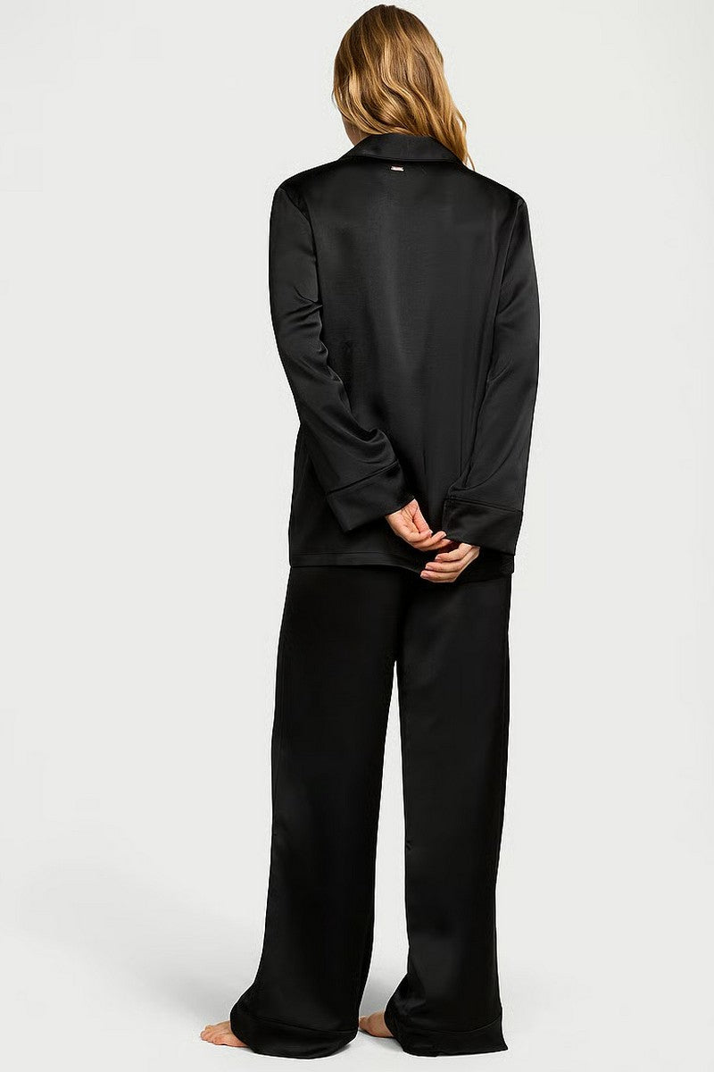 Сатиновая пижама 133814584 black