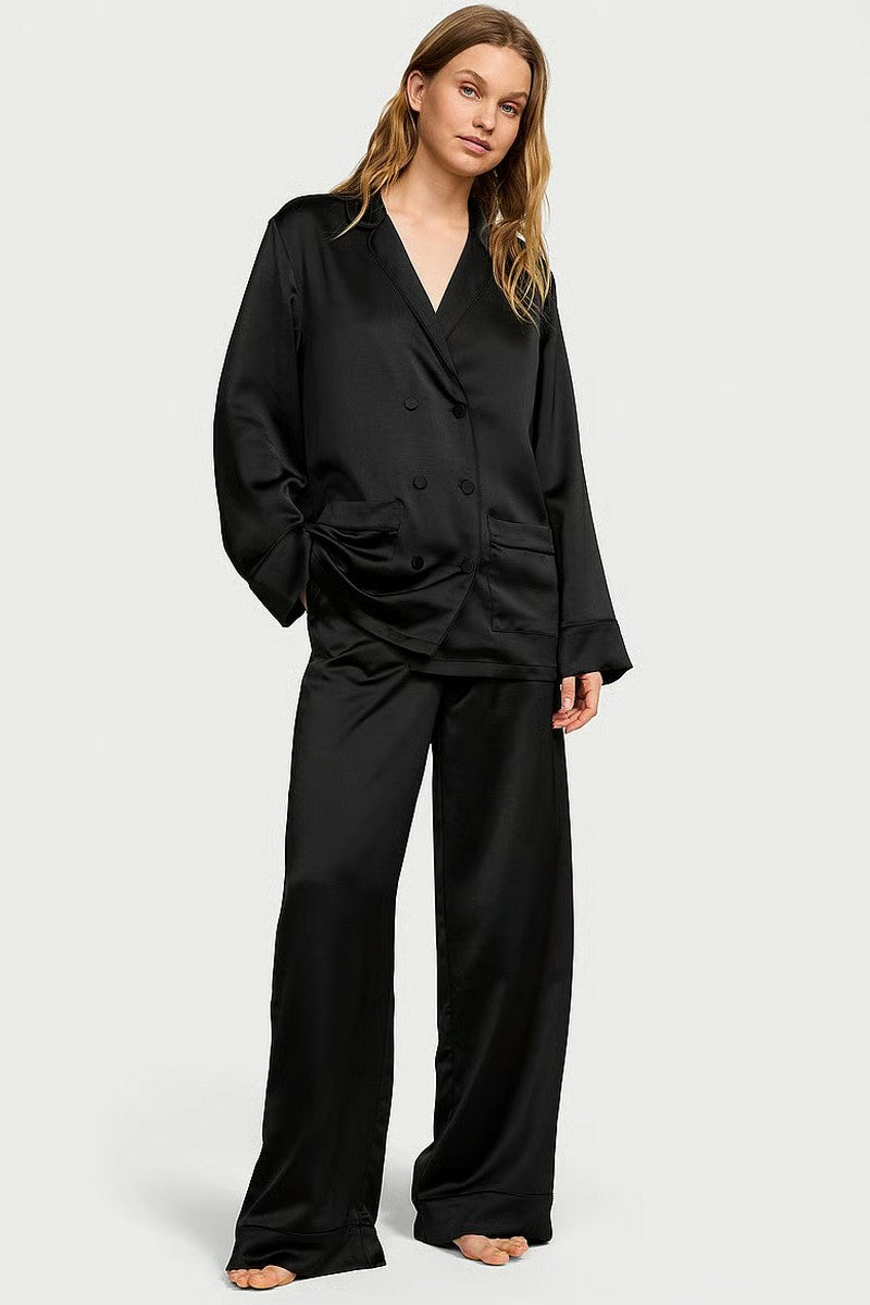 Сатиновая пижама 133814584 black