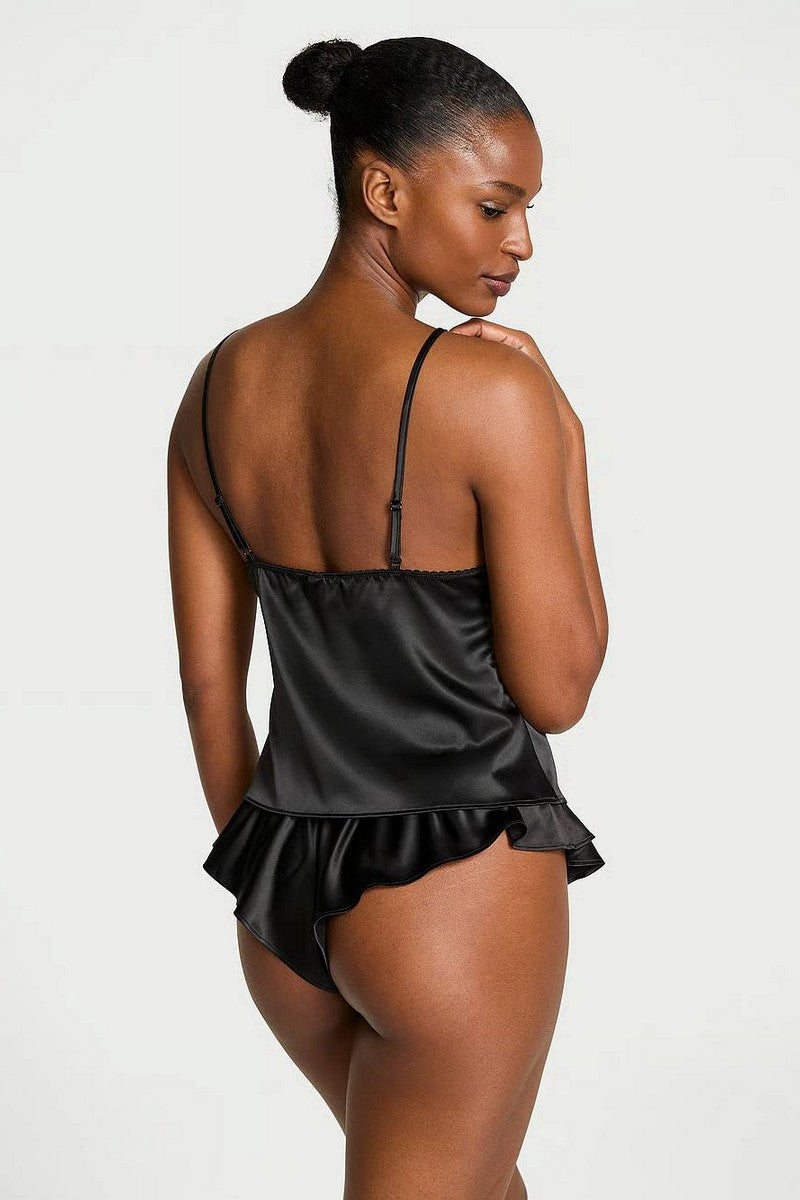 Пижама с рюшами 196217428 black