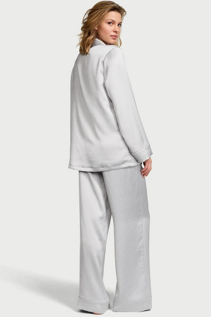 Сатиновая пижама 287820401 gray