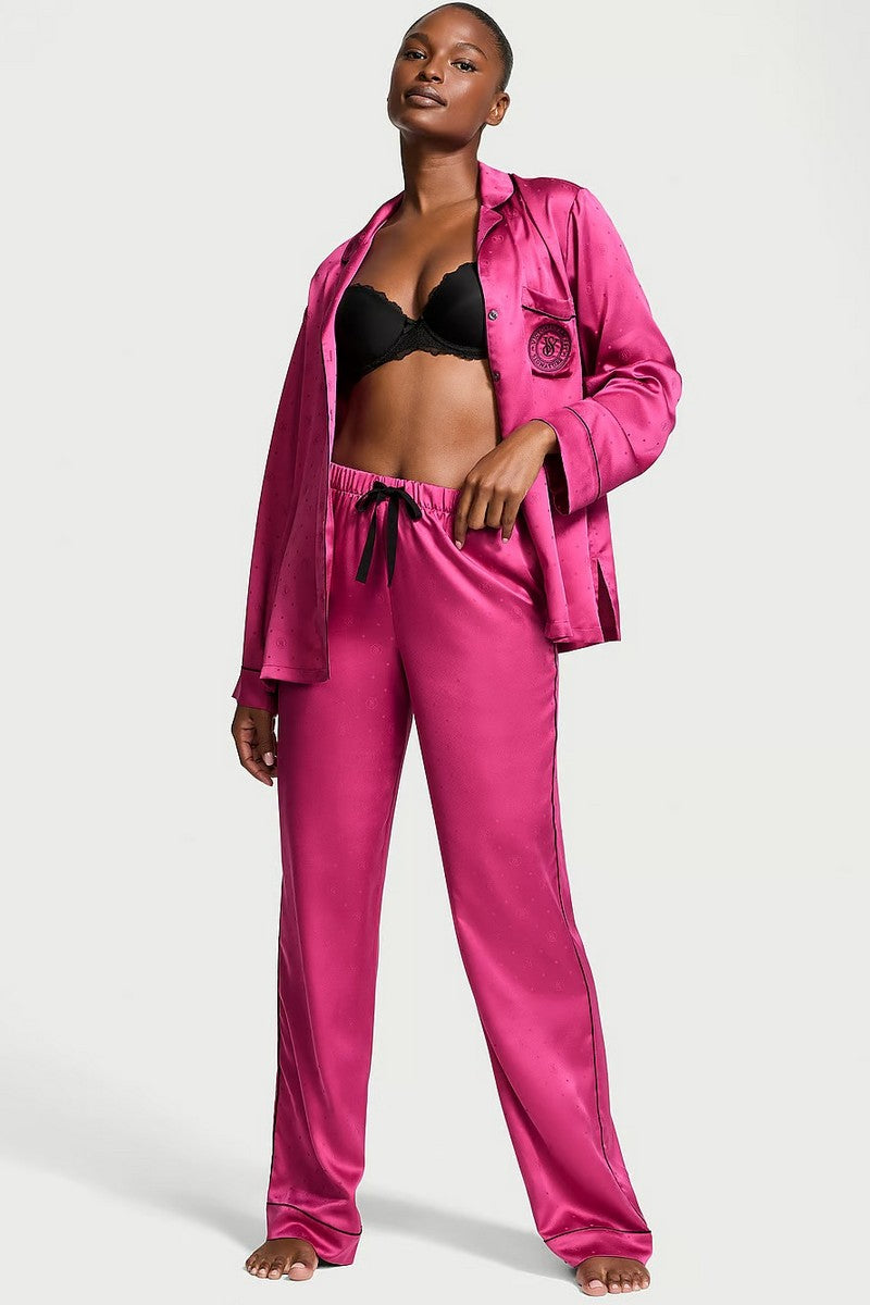 Атласная пижама 309322310 pink