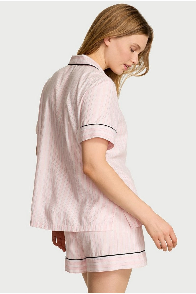 Піжама в смужку 313950971 white/rose