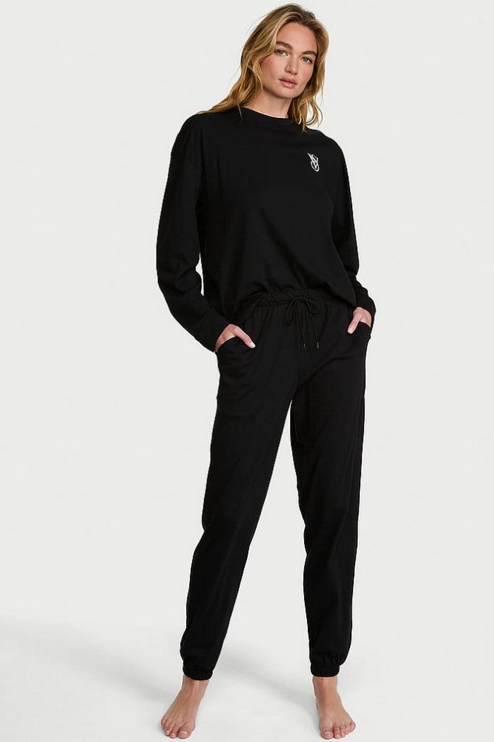 Хлопкова піжама 507337209 black Victoria`s Secret