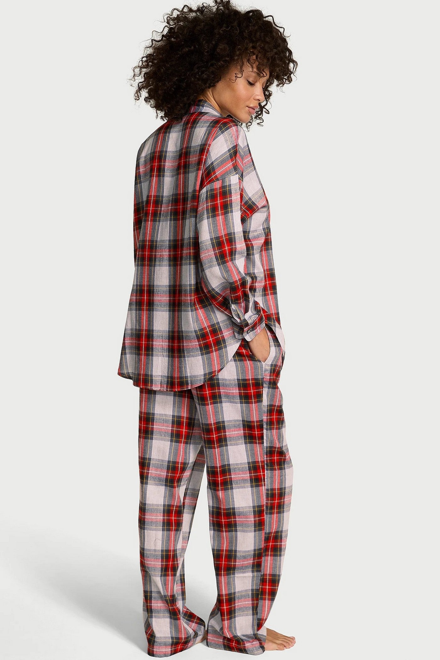 Пижама с брюками 534916436 red/gray
